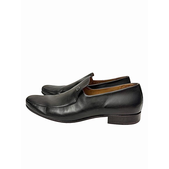 Bally Havana Black Leather Slip On Dress Loafers US 10 EU 9 Switzerland main image 2